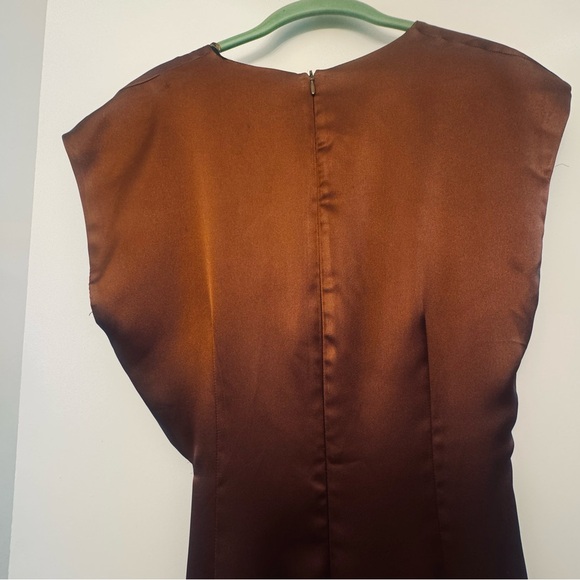 ZARA V-NECK CUTOUT DRESS- S - Picture 4 of 11